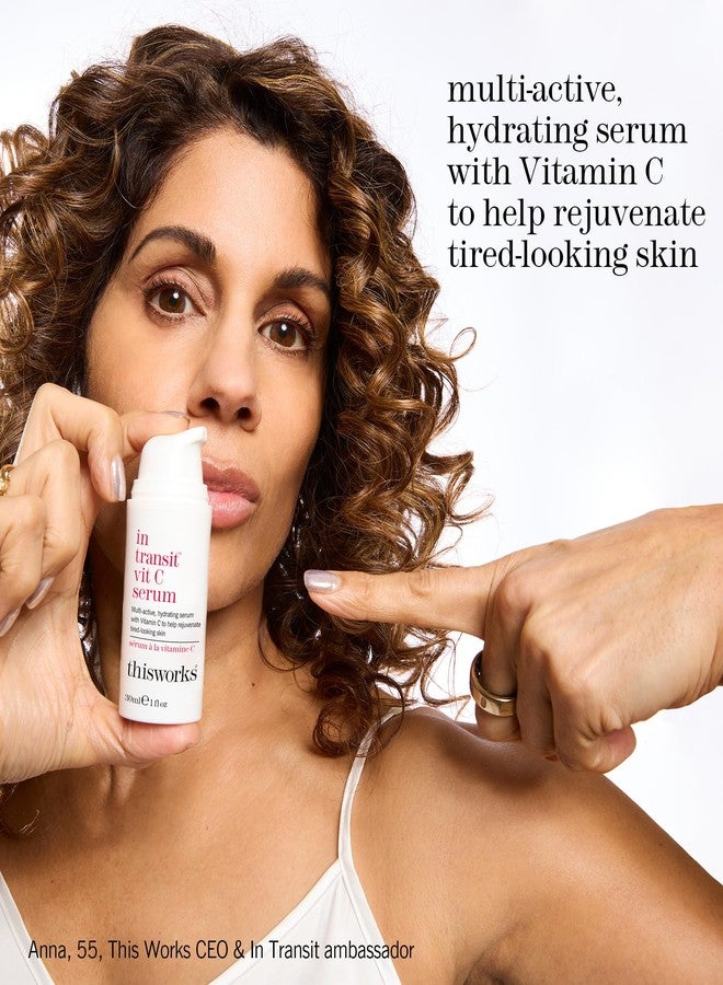 THISWORKS This Works - In Transit Vit C Serum for Face (30ml) Hydrating Facial Moisturiser with Hyaluronic Acid, for a Radiant Complexion - Image 2